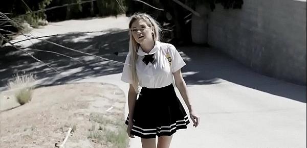  She is a shy and virgin schoolgirl but she does anal